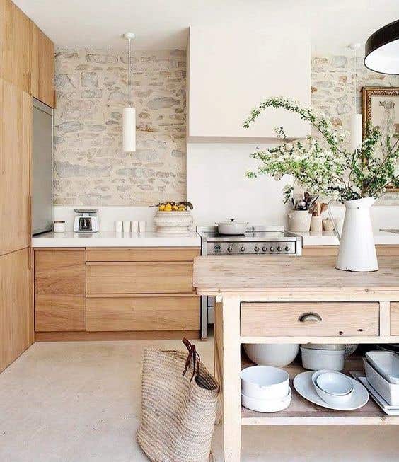 natural kitchen elements