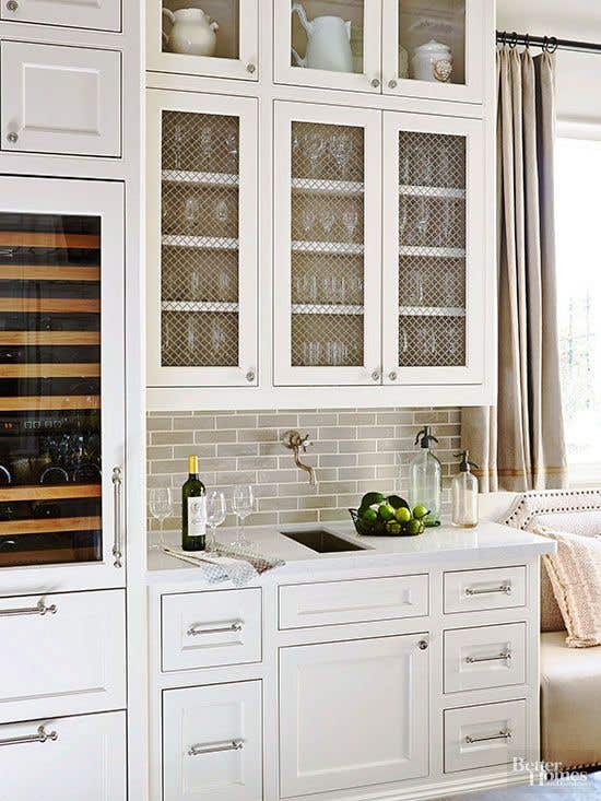 wire mesh kitchen cabinets