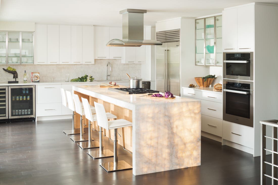 backlit kitchen countertops