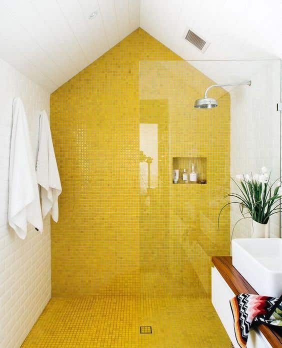 go bold with shower color