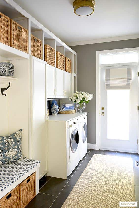 mudroom laundry room combination