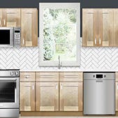 Craftsman Natural Shaker Kitchen Cabinets 10X10 Kitchen Craftsman Natural Shaker Kitchen Cabinets 10X10 Kitchen