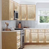 Craftsman Natural Shaker Kitchen Cabinets 10 Foot Run