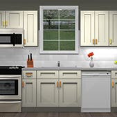 Craftsman Lily Green Shaker Kitchen Cabinets 10X10 Kitchen Craftsman Lily Green Shaker Kitchen Cabinets 10X10 Kitchen