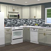 Craftsman Lily Green Shaker Kitchen Cabinets 10 Foot Run Craftsman Lily Green Shaker Kitchen Cabinets 10 Foot Run