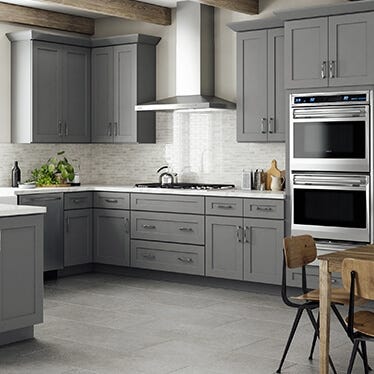 Grey Shaker Elite Kitchen Cabinets | Premium Cabinets