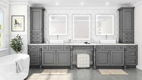 Grey Shaker Elite Bathroom Vanities