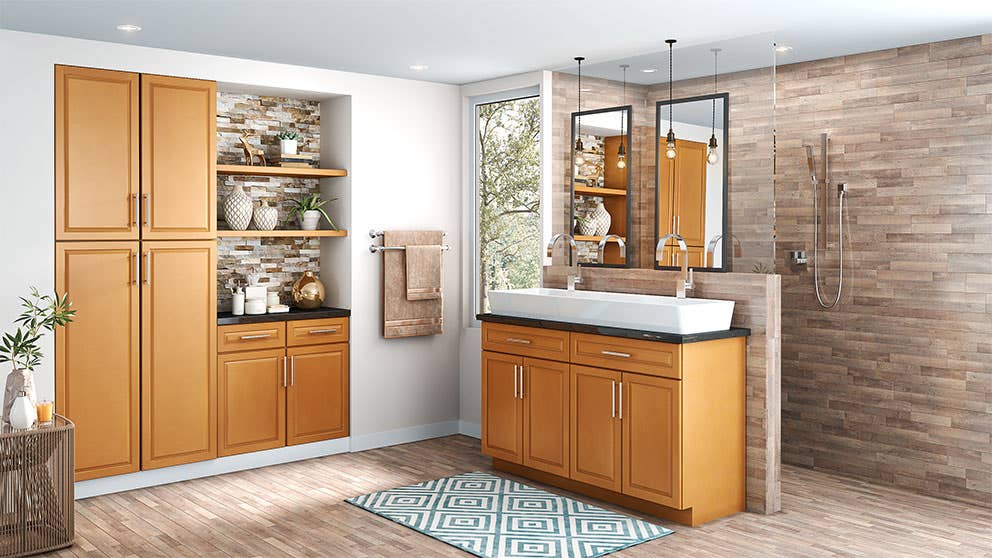 Madison Toffee Bathroom Cabinets