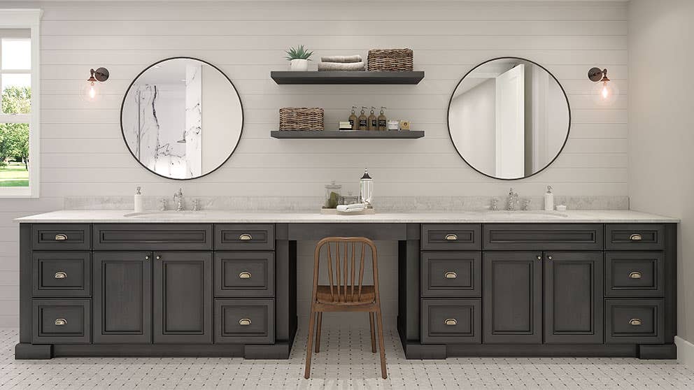 Grey Shaker Elite Bathroom Vanities