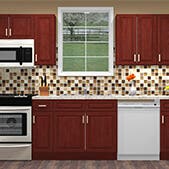 Charleston Cherry Kitchen Cabinets 10 Foot Run Charleston Cherry Kitchen Cabinets 10 Foot Run