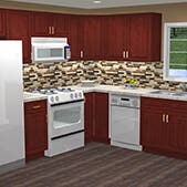 Charleston Cherry Kitchen Cabinets 10X10 Kitchen Charleston Cherry Kitchen Cabinets 10X10 Kitchen