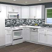 Colorado White Shaker Kitchen Cabinets 10X10 Kitchen Colorado White Shaker Kitchen Cabinets 10X10 Kitchen