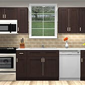 Shaker Espresso Kitchen Cabinets 10 Foot Run Shaker Espresso Kitchen Cabinets 10 Foot Run