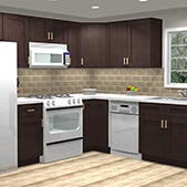 Shaker Espresso Kitchen Cabinets 10X10 Kitchen