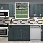 York Driftwood Grey Kitchen Cabinets 10 Foot Run