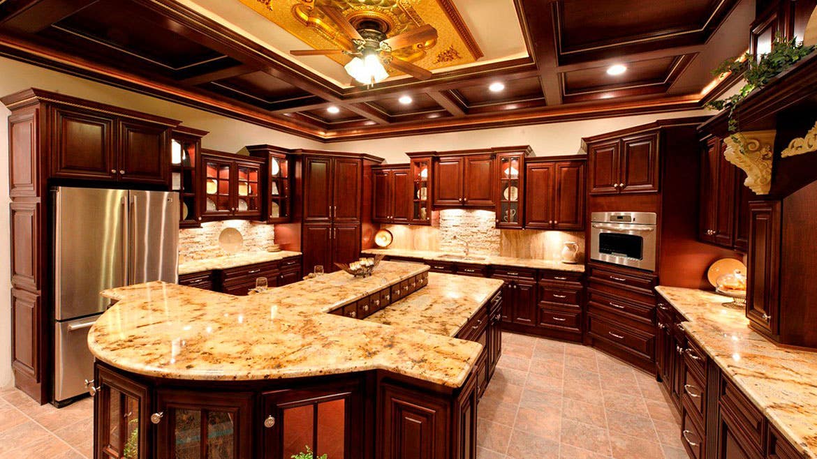 Charleston Cherry Kitchen Cabinets