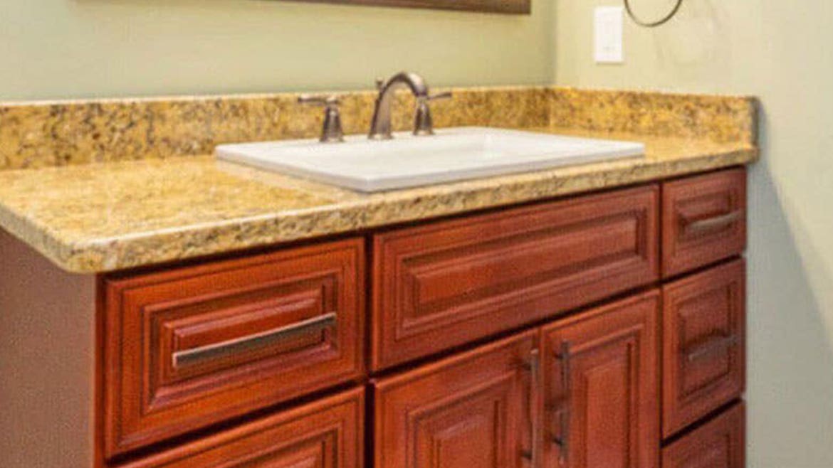 Charleston Cherry Bathroom Cabinets