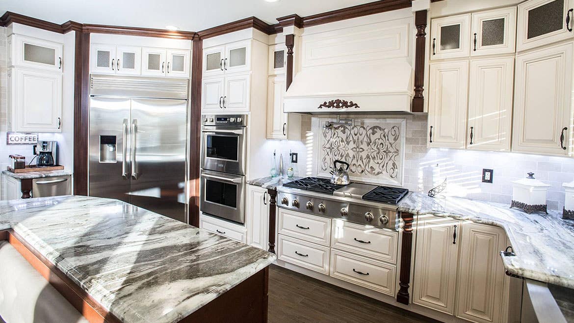 Charleston Linen Kitchen Cabinets