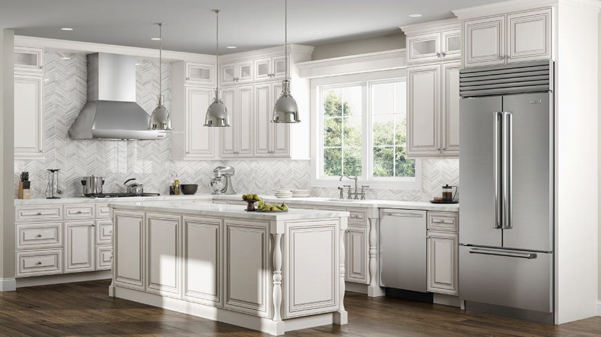 Charleston Linen Kitchen Cabinets