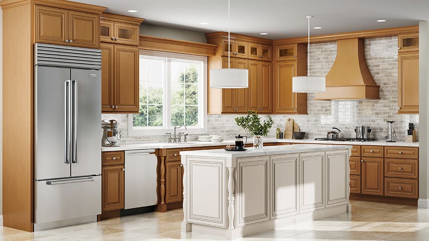 Charleston Toffee Kitchen Cabinets