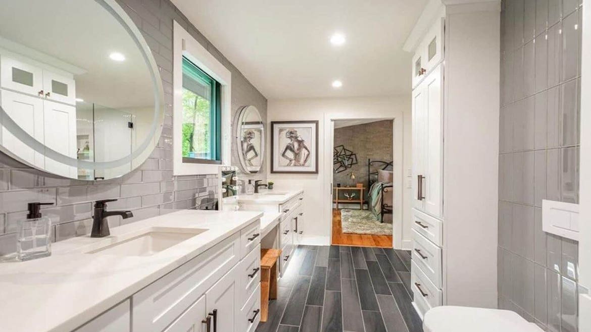 Colorado White Shaker Bathroom Cabinets