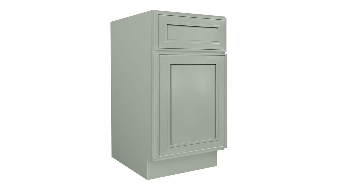 Craftsman Lily Green Shaker Kitchen Cabinets