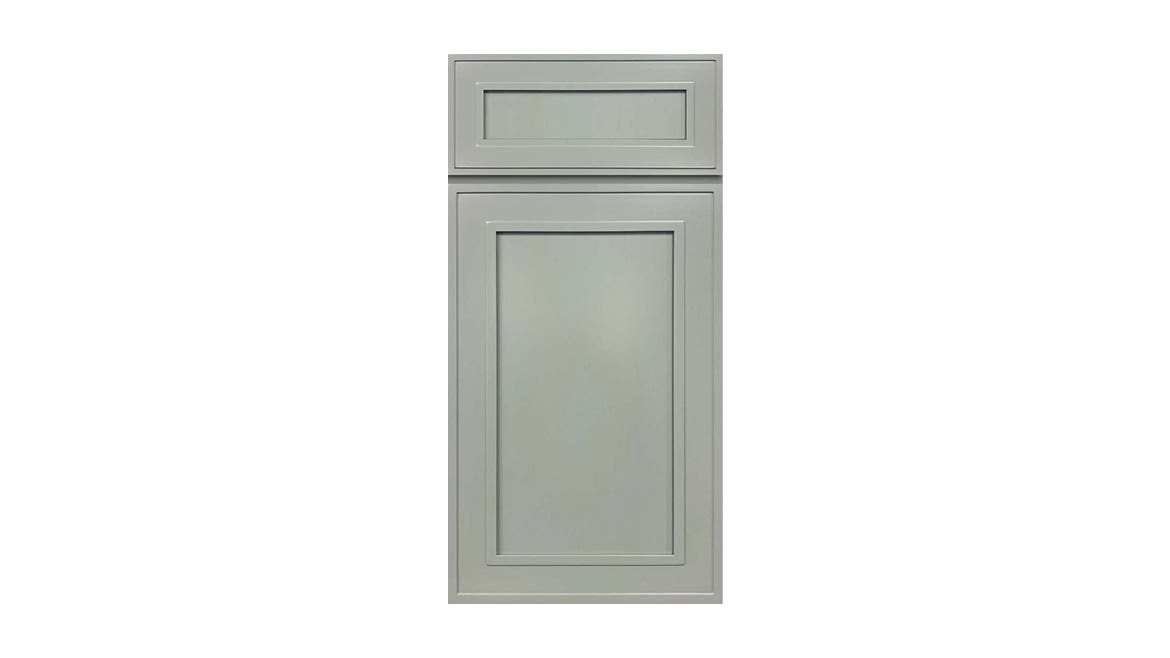 Craftsman Lily Green Shaker Kitchen Cabinets