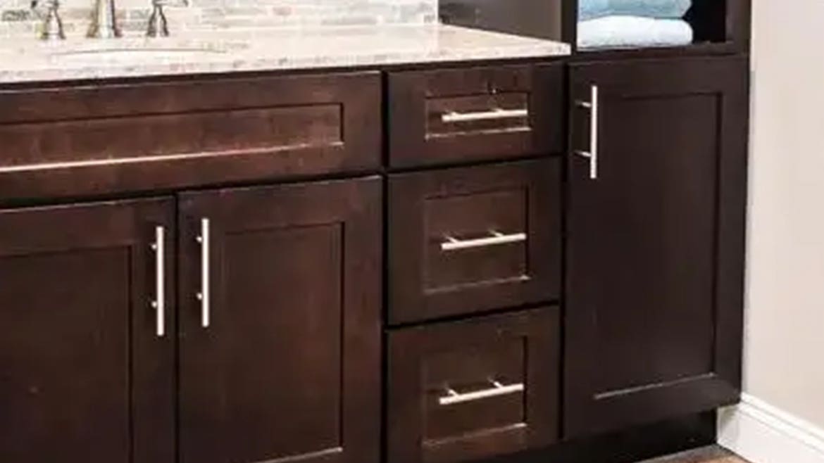 Shaker Espresso Bathroom Cabinets
