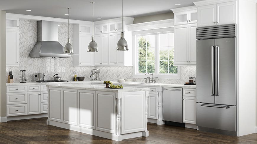 Key Largo White Kitchen Cabinets