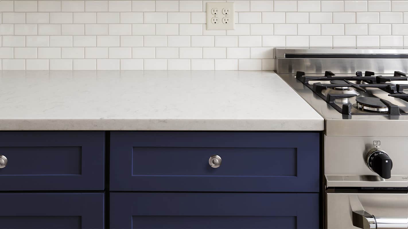 Navy Blue Shaker Kitchen Cabinets