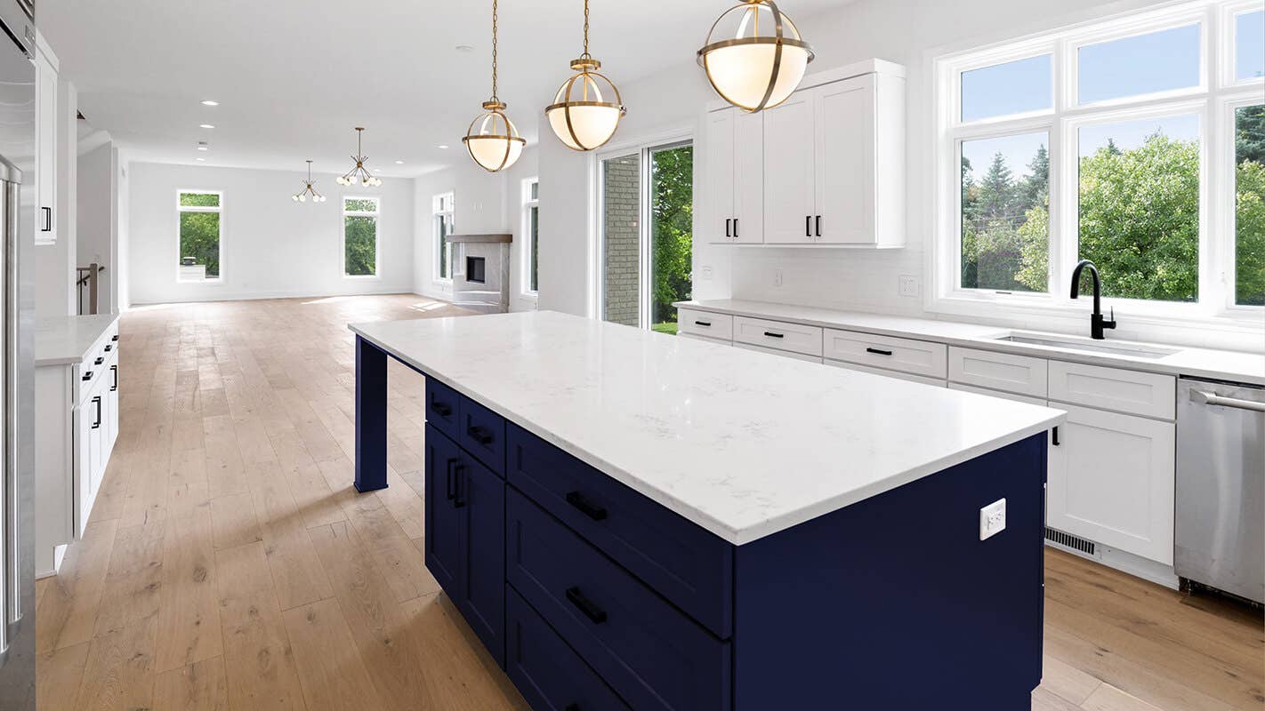 Navy Blue Shaker Kitchen Cabinets