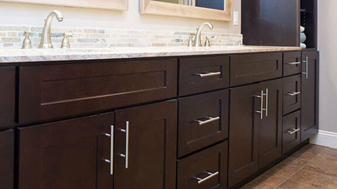Shaker Espresso Bathroom Cabinets