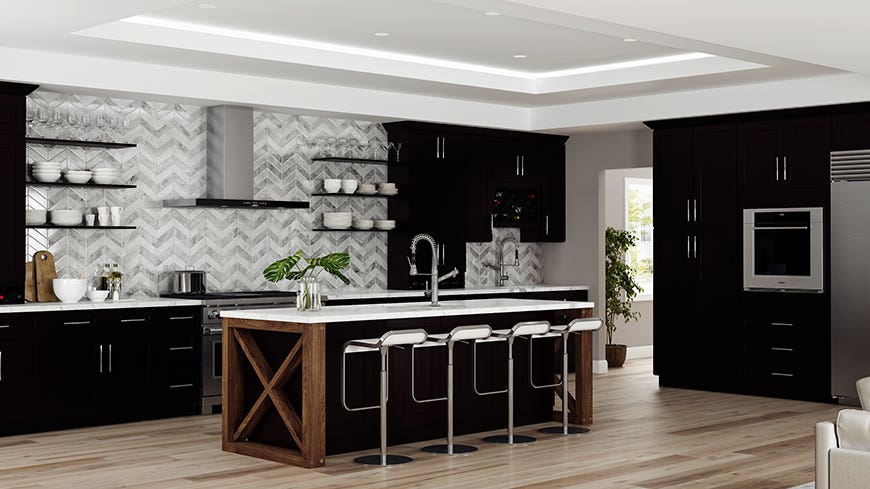 Shaker Espresso Kitchen Cabinets