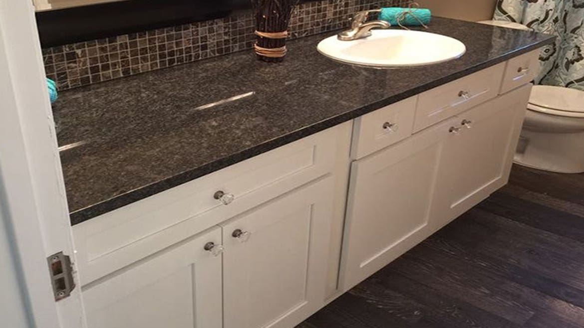 White Shaker Elite Bathroom Cabinets
