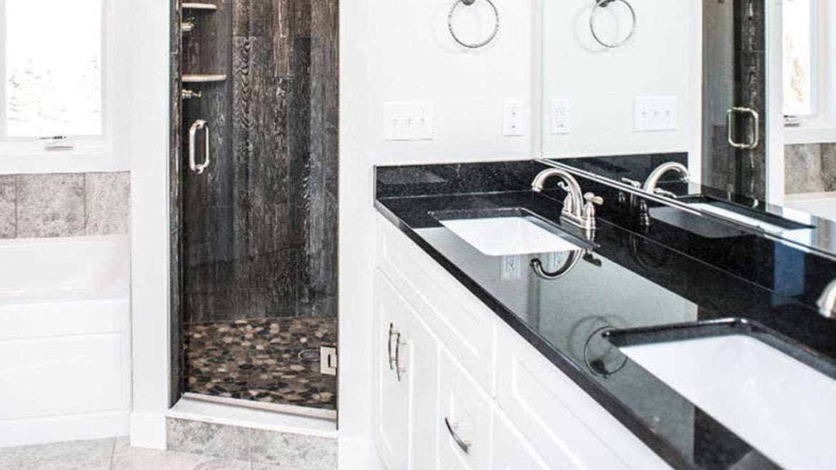 White Shaker Elite Bathroom Cabinets
