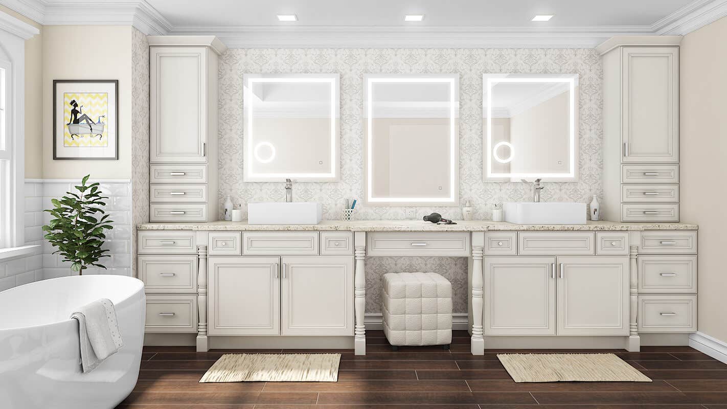 York Linen Kitchen Cabinets