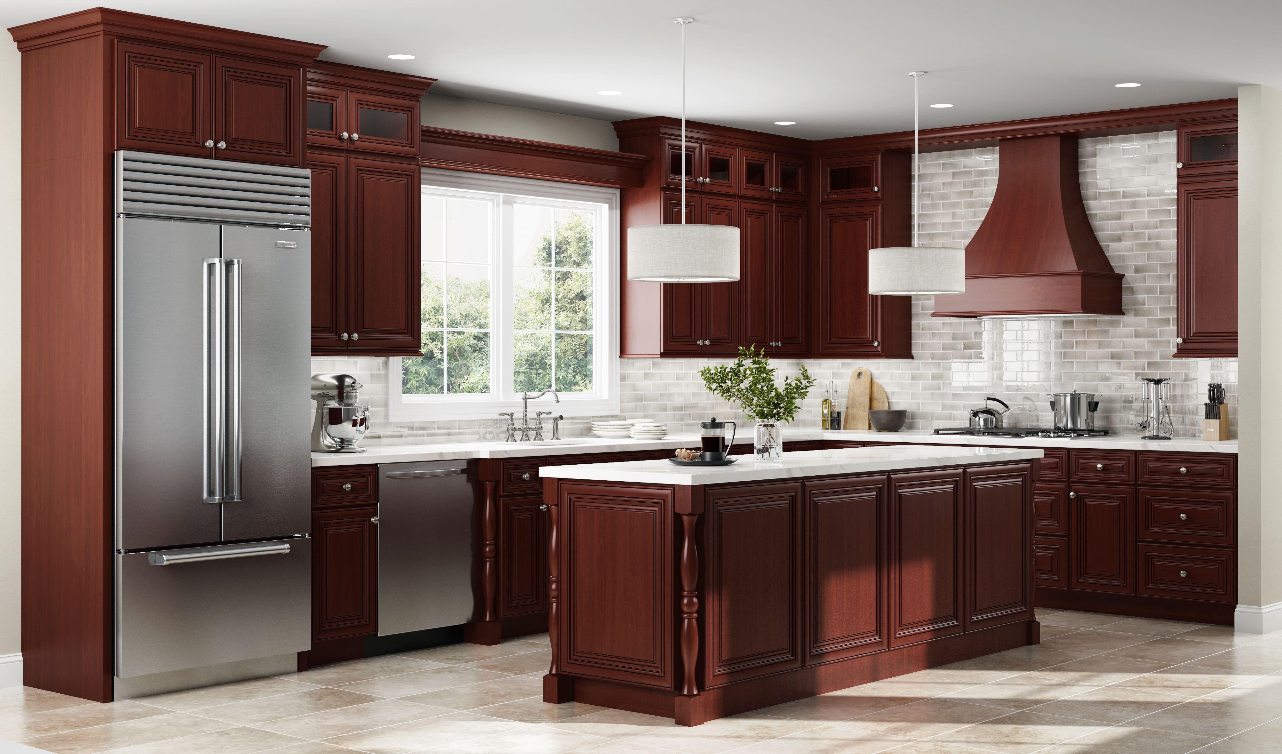 Gorgeous Kitchen Design Ideas For Cherry Cabinets