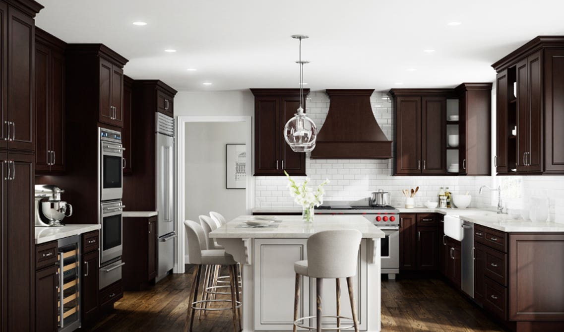 14 Impressive Color Schemes for Kitchens with Dark Cabinets 14 Impressive Color Schemes For Kitchens With Dark Cabinets