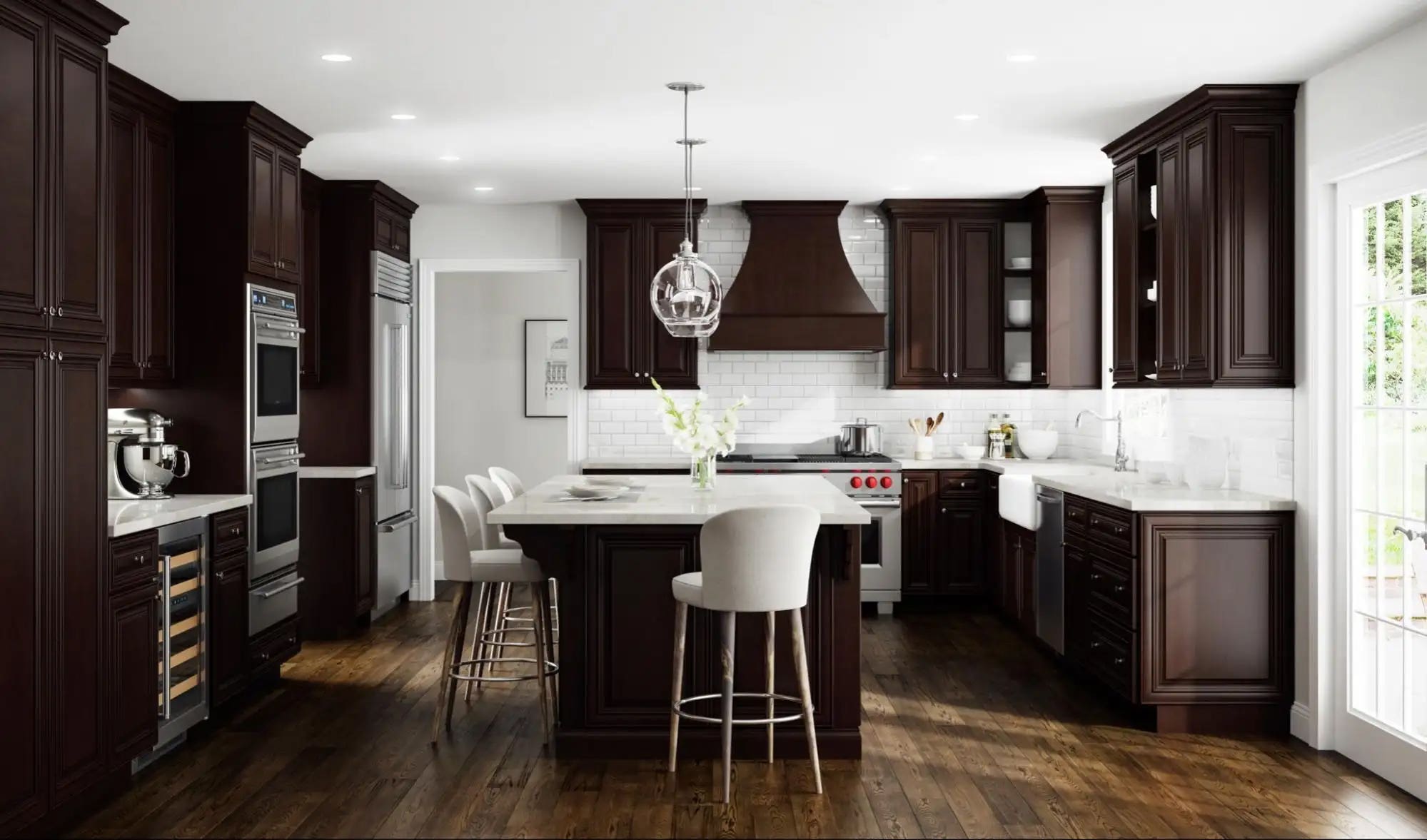 Color Schemes for Kitchens with Dark Cabinets