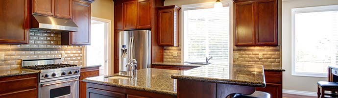 Modern Kitchen style with dark cabinets