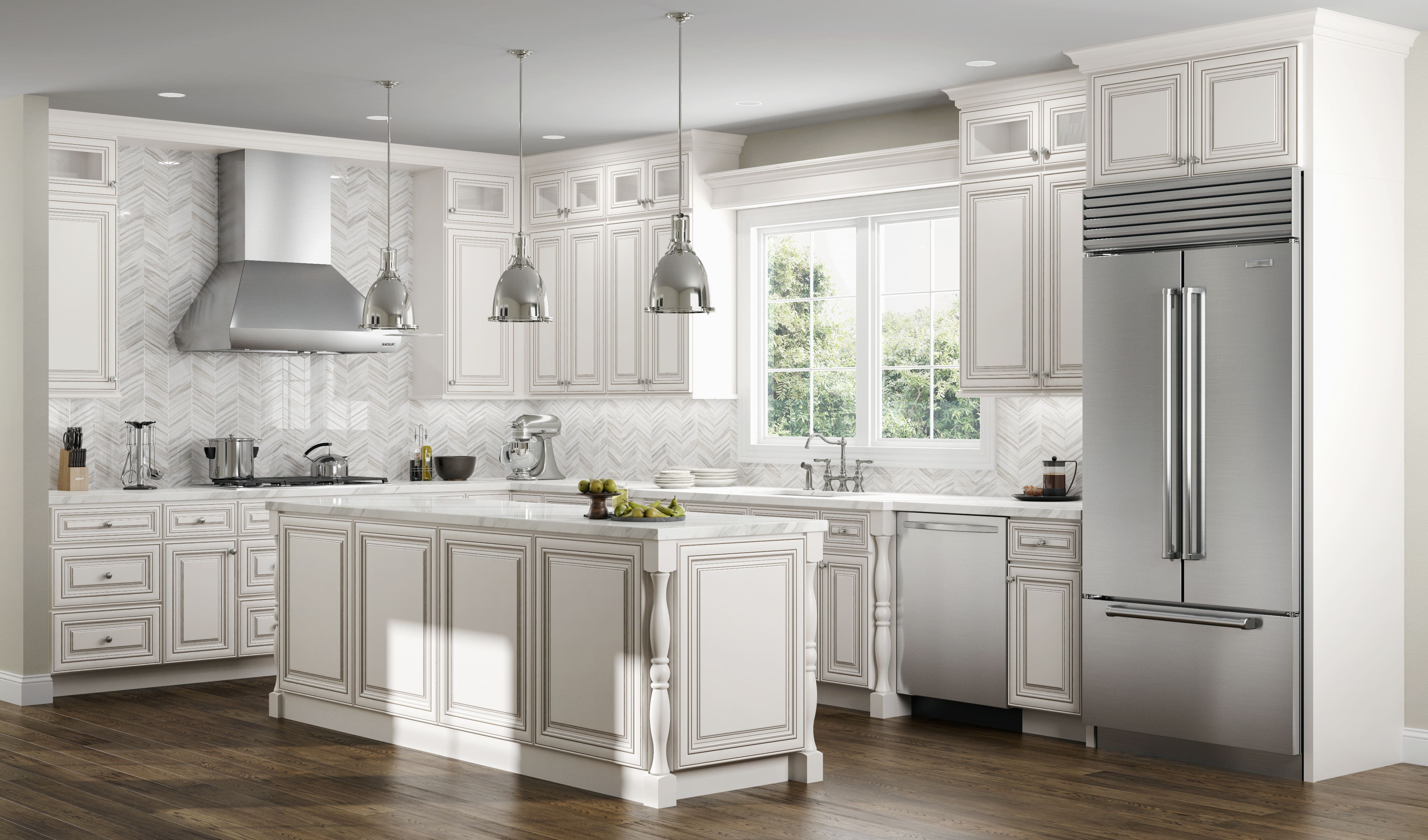 Antique White Vs White Kitchen Cabinets - Sunnyclan