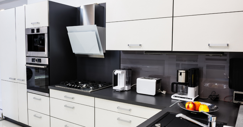 White Cabinets With Black Countertops, Dark Kitchen Countertops With White Cabinets