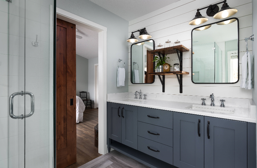 Half Wall Shiplap Bathroom Half Wall Shiplap Bathroom
