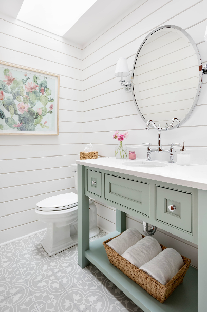 Powder Room Shiplap