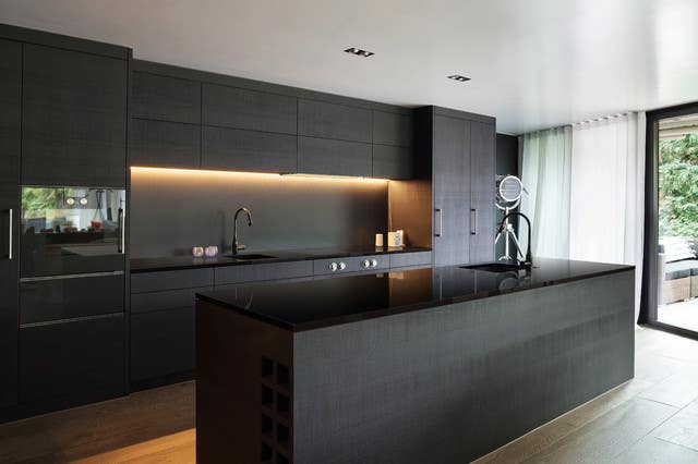 Midnight Black Quartz Countertops