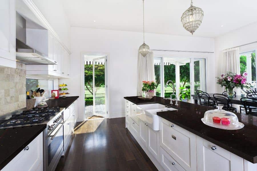 Dark quartz countertops