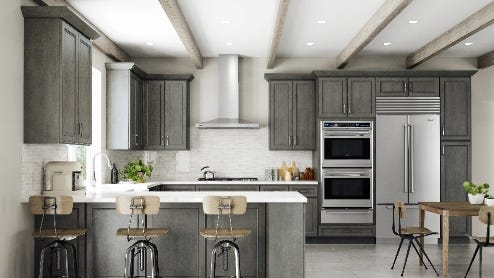 Dark Grey Kitchen Cabinets