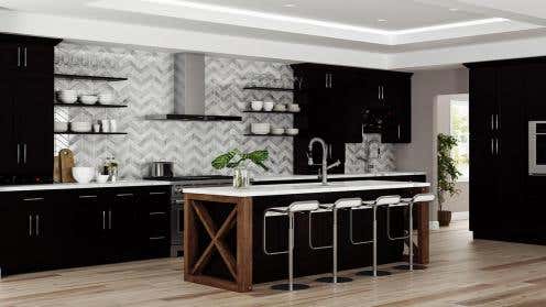 Shaker Espresso Kitchen Cabinets