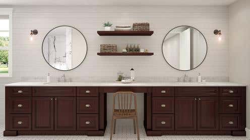 Madison Chocolate Bathroom Cabinets