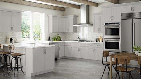 Shaker Off-white Bathroom Cabinets